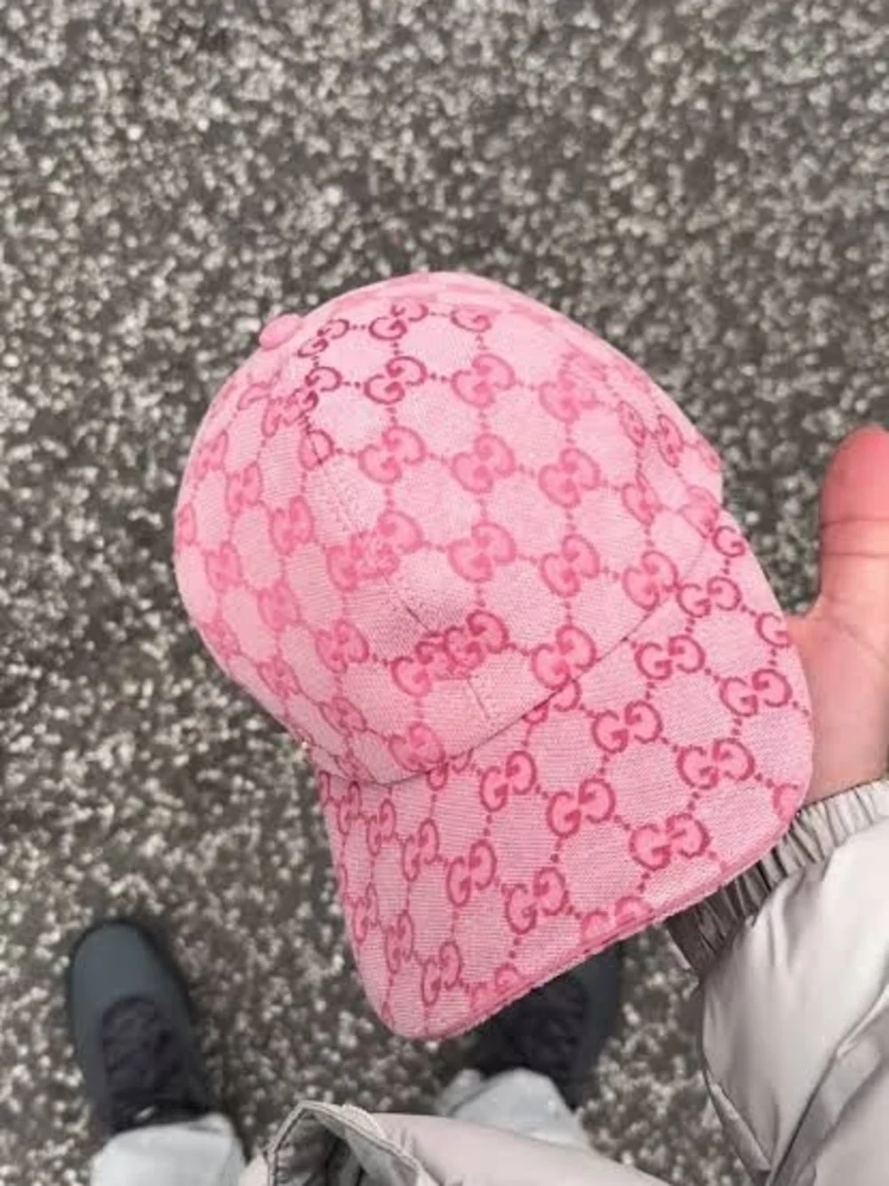 Gucci Pink GG Monogram Men Women Cap